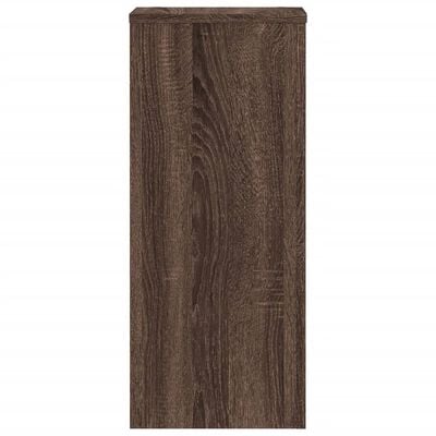 vidaXL Plantenstandaards 2 st 30x30x70 cm bewerkt hout bruin eiken