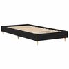 vidaXL Bedframe Zwart Eiken 193 x 78 x 25 cm Bewerkt hout