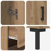 vidaXL Hoge kast met lade 2 pcs Artisan Eiken Bewerkt hout