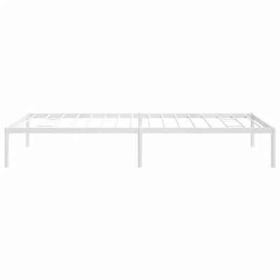 vidaXL Bedframe metaal wit 90x200 cm