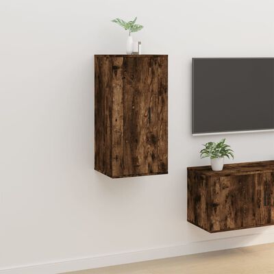 vidaXL Tv-wandmeubel 40x34,5x80 cm gerookt eikenkleurig