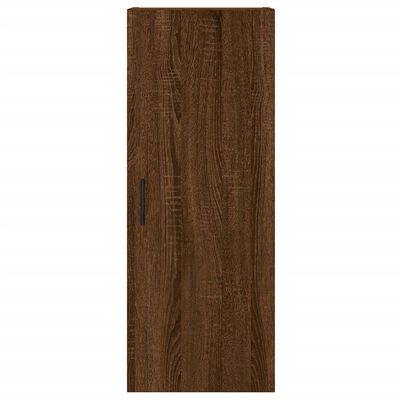 vidaXL Hoge kast 34,5x34x180 cm bewerkt hout bruin eikenkleur