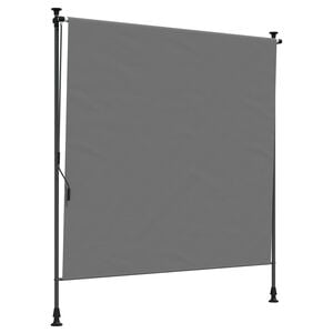 vidaXL Buiten Rolgordijn Lichtgrijs 200 x 270 cm
