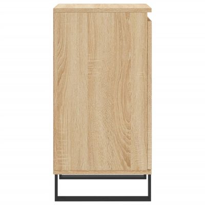 vidaXL Dressoirs 2 st 40x35x70 cm bewerkt hout sonoma eikenkleurig