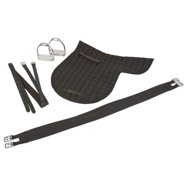 Kerbl Zadel pony leer zwart