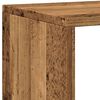vidaXL Boekenkast 137,5x29x137,5 cm bewerkt hout oud houtkleurig