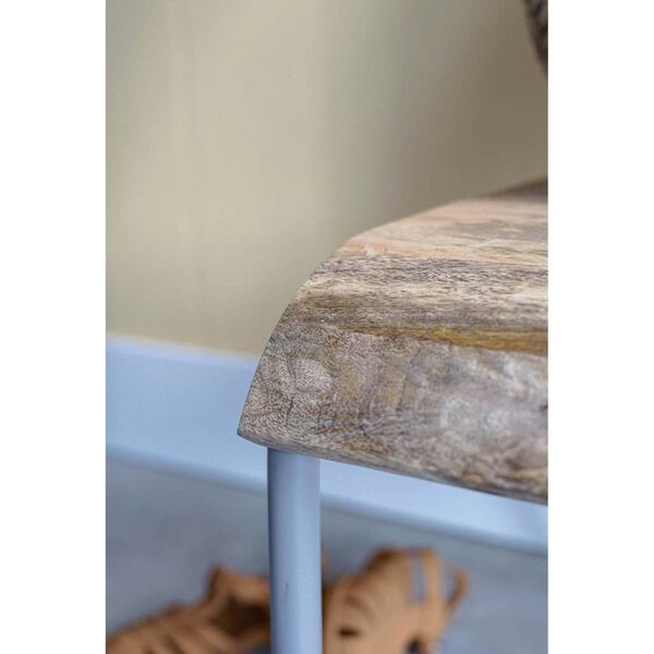 KidsDepot 2-delige Stoelenset Original mangohout grijs