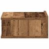 vidaXL Nachtkastjes 2 st zwevend 40x32x15 cm bewerkt hout oud hout