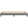 vidaXL Boxspring bed stof donkergrijs 140x200 cm