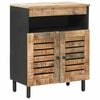 vidaXL Opslagkasten Naturel 60 x 33 x 75 cm Massief Mango Hout