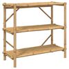 vidaXL Rek 3-laags 100x40x90 cm bamboe