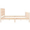 vidaXL Bedframe met hoofdbord massief hout 180x200 cm