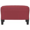 vidaXL Voetenbank 60x50x41 cm kunstleer wijnrood