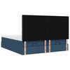 vidaXL Ottoman bed met matrassen en LED's 160x200cm stof blauw