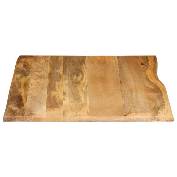 vidaXL Tafelblad met natuurlijke rand 90x80x3,8 cm massief mangohout