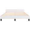 vidaXL Bedframe met hoofdbord kunstleer wit 140x190 cm