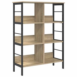 vidaXL Boekenkast 6-laags 82 x 32 x 112 cm Bewerkt hout Sonoma Eiken