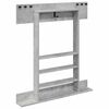 vidaXL Biljartkeu standaard Bewerkt hout 93 x 12 x 103 cm Betongrijs