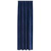vidaXL Verduisterende gordijnen 2 pcs Donkerblauw 140 x 260 cm Fluweel