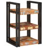 vidaXL Nachtkastje 2 st Bruin en zwart 38 x 33 x 58 cm