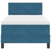 vidaXL Boxspringbed met matras Donkerblauw 90 x 200 cm Fluweel