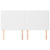 vidaXL Hoofdbord wit 200x5x118/128 cm kunstleer