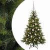vidaXL Kunstkerstboom met kerstbal 150 cm 150 LED's Warmwit