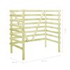 vidaXL Containerberging dubbel 140x80x150 cm ge&iuml;mpregneerd grenenhout