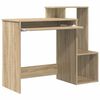 vidaXL Bureau met lade Sonoma Eiken 106 x 41 x 88.5 cm Bewerkt hout