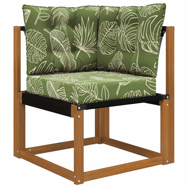 vidaXL Buiten bankkussen 3 pcs Bladontwerp Polyester