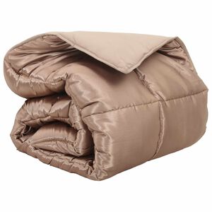 vidaXL Winter Dekbed Goud 240 x 200 cm Satijn en Microfiber