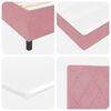 vidaXL Boxspring bed met matras Roze 120 x 190 cm Fluweel