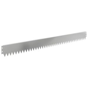 vidaXL Gazonrand 50 st 103 x 10 cm Staal zilver