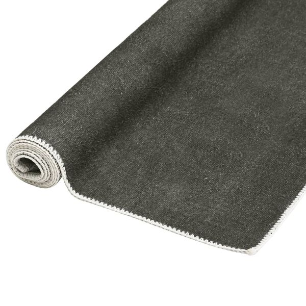 vidaXL Vloerkleed wasbaar opvouwbaar 120x170 cm polyester taupe