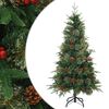 vidaXL Kunstmatige Inklapbare Kerstboom Groen 150 cm PVC, PE en Staal