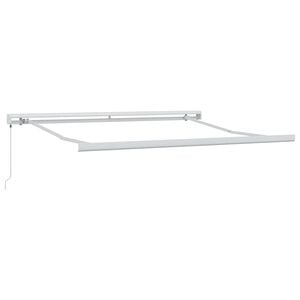 vidaXL Handmatige Luifel Frame 3 x 2,5 m Wit Gepoedercoat aluminium