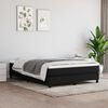 vidaXL Boxspring bed stof zwart 140x190 cm
