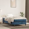 vidaXL Boxspring bed 100x200 cm fluweel donkerblauw