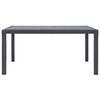vidaXL Tuintafel 150x90x72 cm rattan-look kunststof bruin