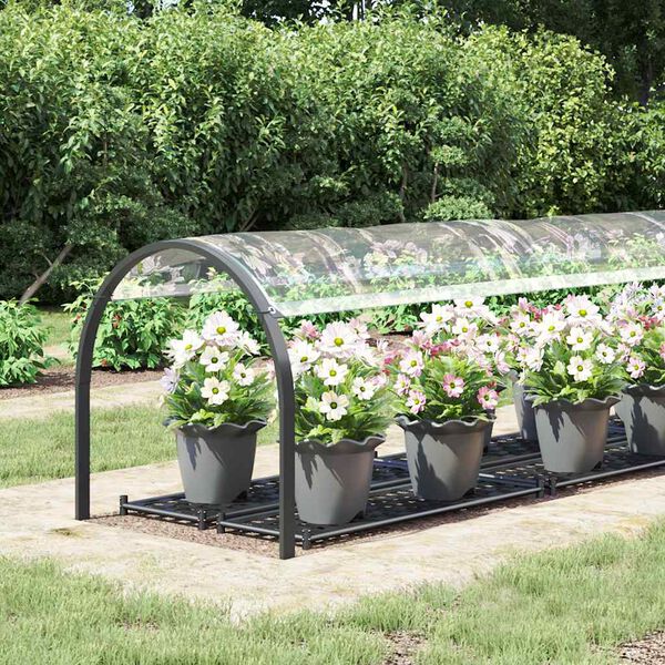 vidaXL Doorzichtig zeildoek met zeilringen 1x4 m PVC