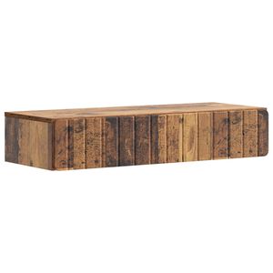 vidaXL Wandmontage Zijtafel Oud hout 87,5 x 34,5 x 17 cm Bewerkt hout
