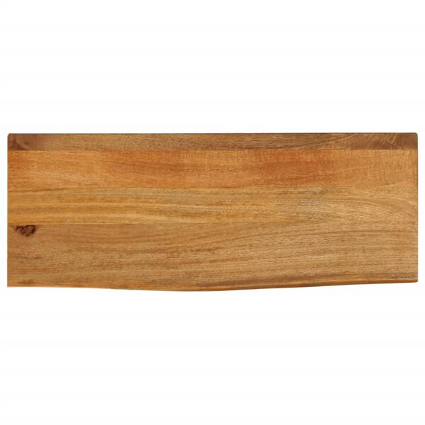 vidaXL Tafelblad met natuurlijke rand 90x30x3,8 cm massief mangohout