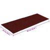 vidaXL Trapmatten Zelfklevend 30 stuks 60x25 cm Bordeaux Rood Rechthoekig