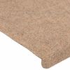 vidaXL Trapmatten zelfklevend 15 st 65x24,5x3,5 cm beige
