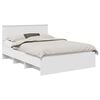vidaXL Bedframe met hoofdeinde Wit 140 x 200 cm Bewerkt hout