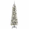 vidaXL Kunstkerstboom met 300 LED Wit 180 cm PVC en Metaal en Plastic
