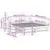 vidaXL Bedframe met hoofdeinde Bruin 180 x 200 cm Massief grenenhout