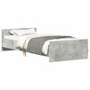 vidaXL Bedframe bewerkt hout betongrijs 90x190 cm