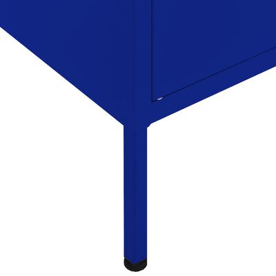 vidaXL Opbergkast 80x35x101,5 cm staal marineblauw