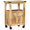 vidaXL Keuken Trolley Bruin 55 x 40 x 80 cm Massief Mango Hout